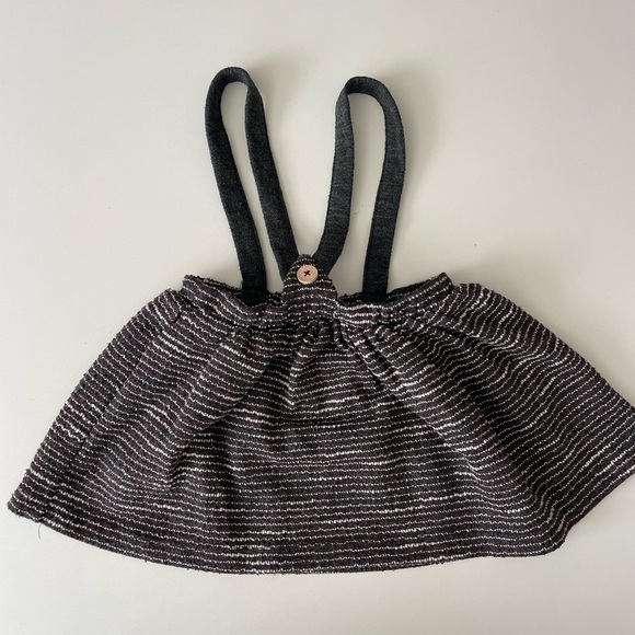 Zara Black and White Striped Kids Casual Dress - Picture 3 of 4